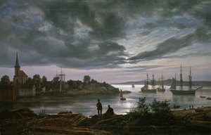 Larvik au clair de lune